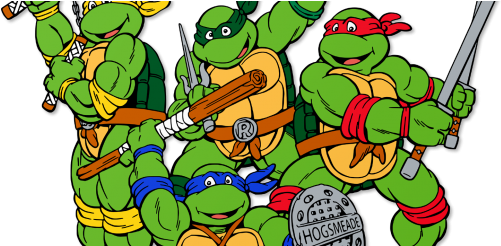 Ninja Turtles, Hogwarts And Archetypes - Teenage Mutant Ninja Turtle Names (520x245)