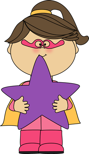 Superhero - Girl Happy Clipart (289x500)