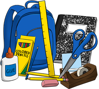 School Supplies Clipart - Bring Materials To Class (350x350)