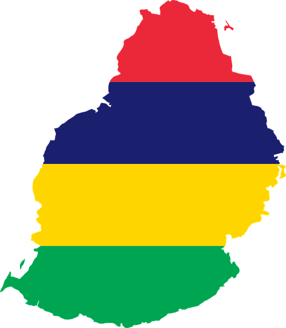 Which Country Is This - Mauritius Flag Map (558x640)