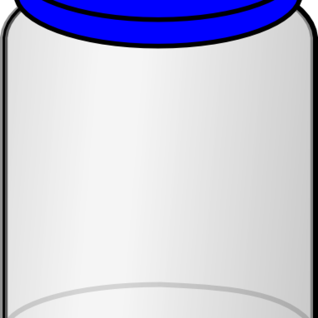 Jar Clipart Jar With Blue Lid Clip Art At Clker Vector - Lampshade (1024x1024)