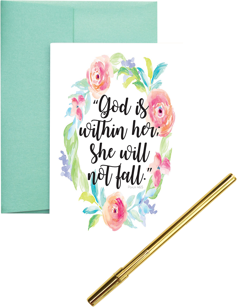 “psalm 46 - 5” - Greeting Card - “ - Psalm 46 (837x1050)