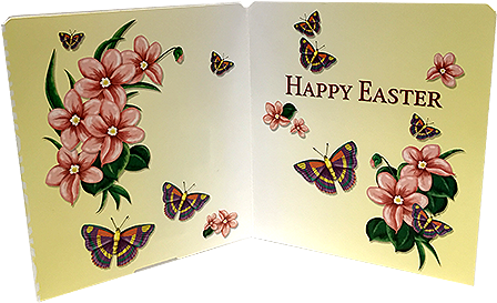Palmer Easter Greeting Card With Chocolate Cross 1 - Valerian (500x500)