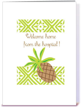 Welcome Home From The Hospital Greeting Card By Butinski - Home From Hospital Cards (435x429)