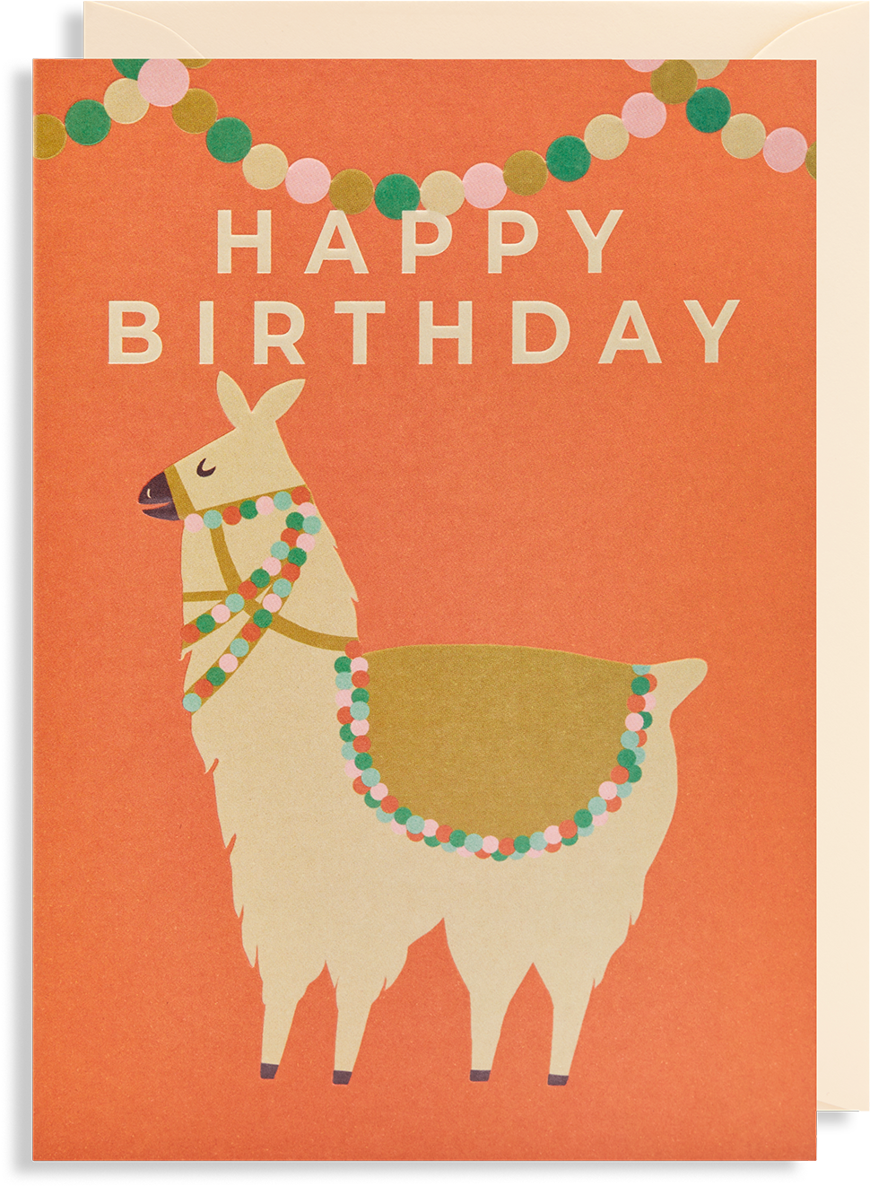 Happy Birthday Lama Greeting Card - Greeting Card (1400x1499)