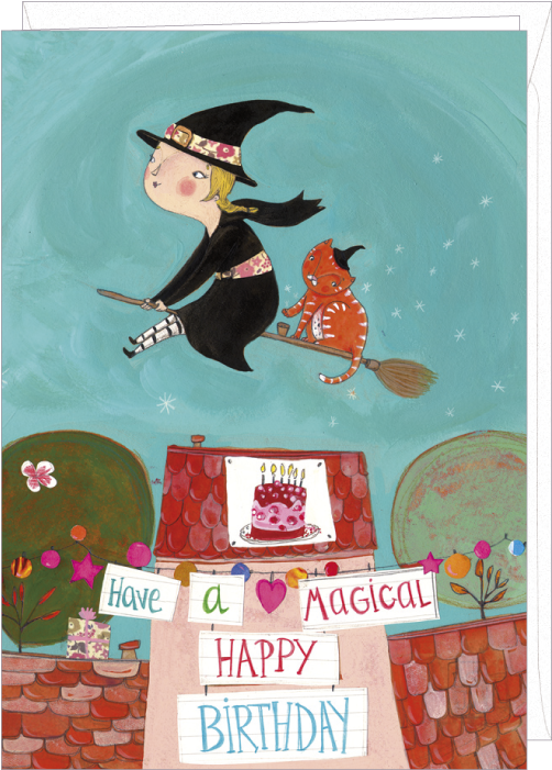 Les Mamouchkas Greeting Card "have A Magical Birthday" - Verjaardag Kaart Voor Heks (800x1037)