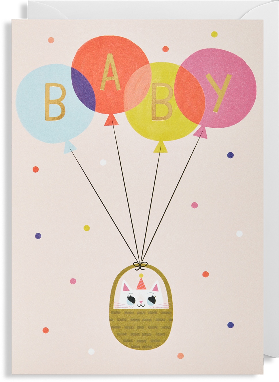 Baby Girl Greeting Card - Baby Girl Greeting Card (1400x1500)