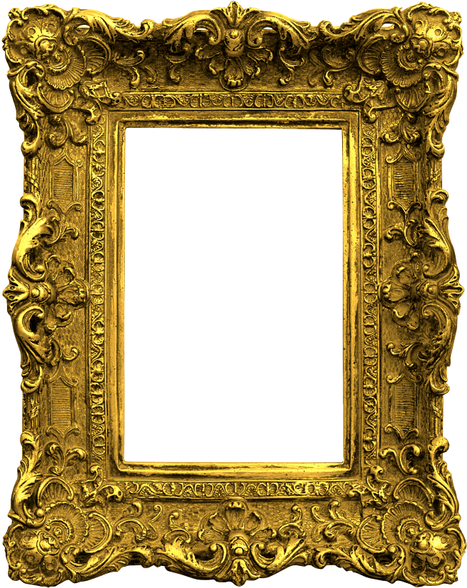 Gold Antique Frames Png Clipart - Gold Antique Frames Png Clipart (715x870)
