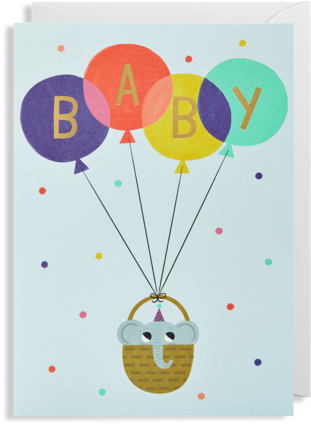Baby Boy Greeting Card - Baby Boy Greeting Card (448x480)