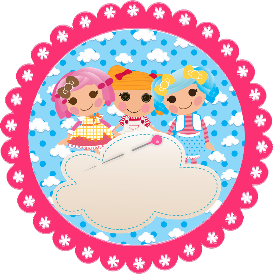 Lá Amigas Nossa Amiga Paula Fonseca Está Abrilhantando - Lalaloopsy Border (957x960)