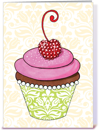 Birthday Greeting Cards For Her Card Gnome, Birthday - Canvas Kudos Birthday Cupcake Couture Decorative Sign, (435x429)
