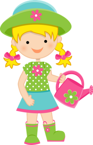 Árvores, Jardim E Etc - Niña En Primavera Animada (324x500)