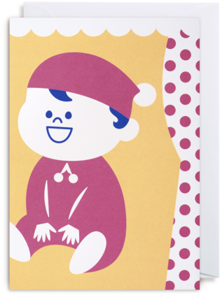 Baby Girl Greeting Card - Greeting Card (448x480)