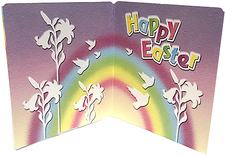 Palmer Easter Greeting Card With Chocolate Cross 1 - Chocolate (500x500)