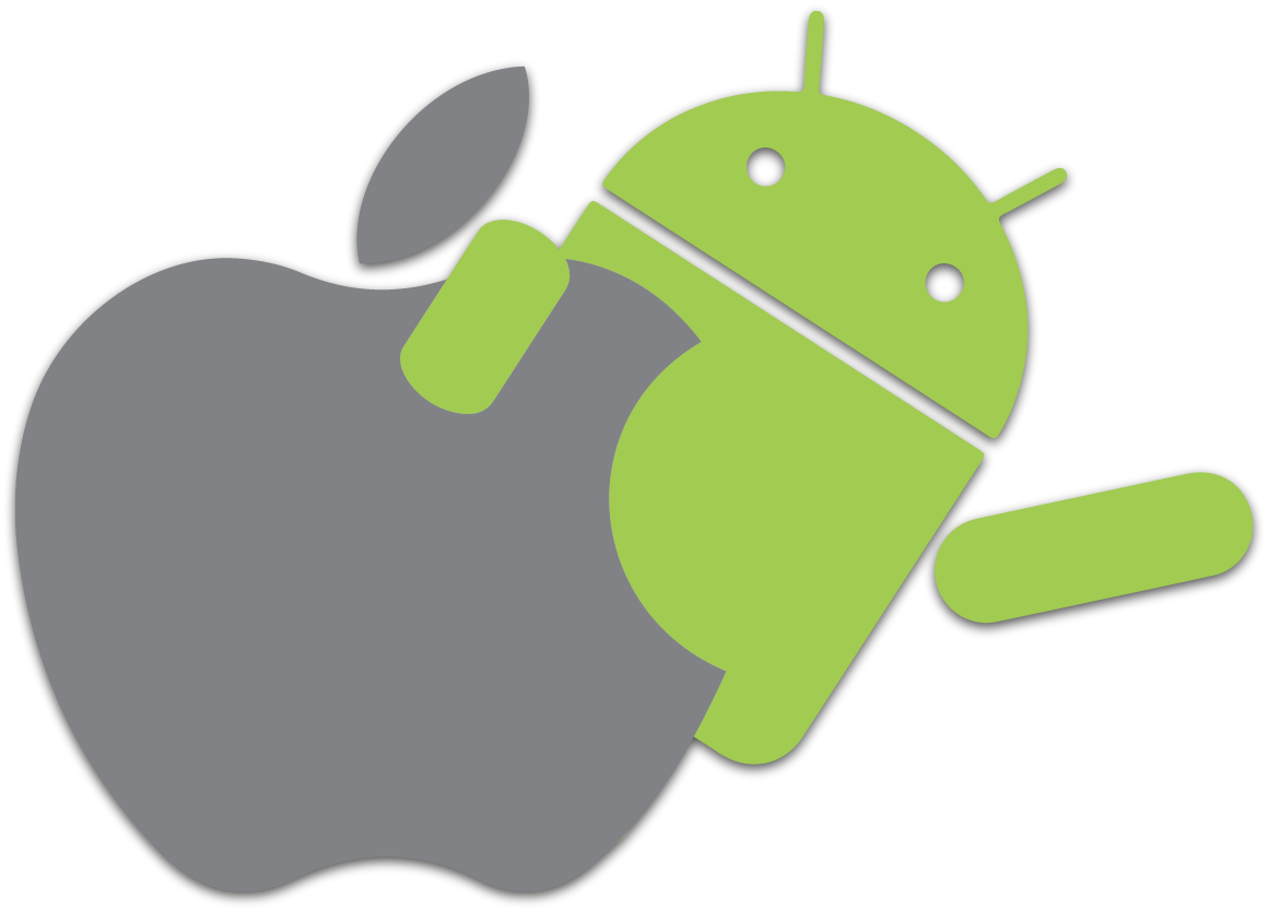 Android Y Apple Png (1160x834)