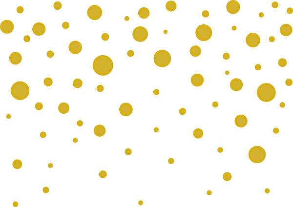 Gold - Gold Polka Dot Clip Art (600x424)