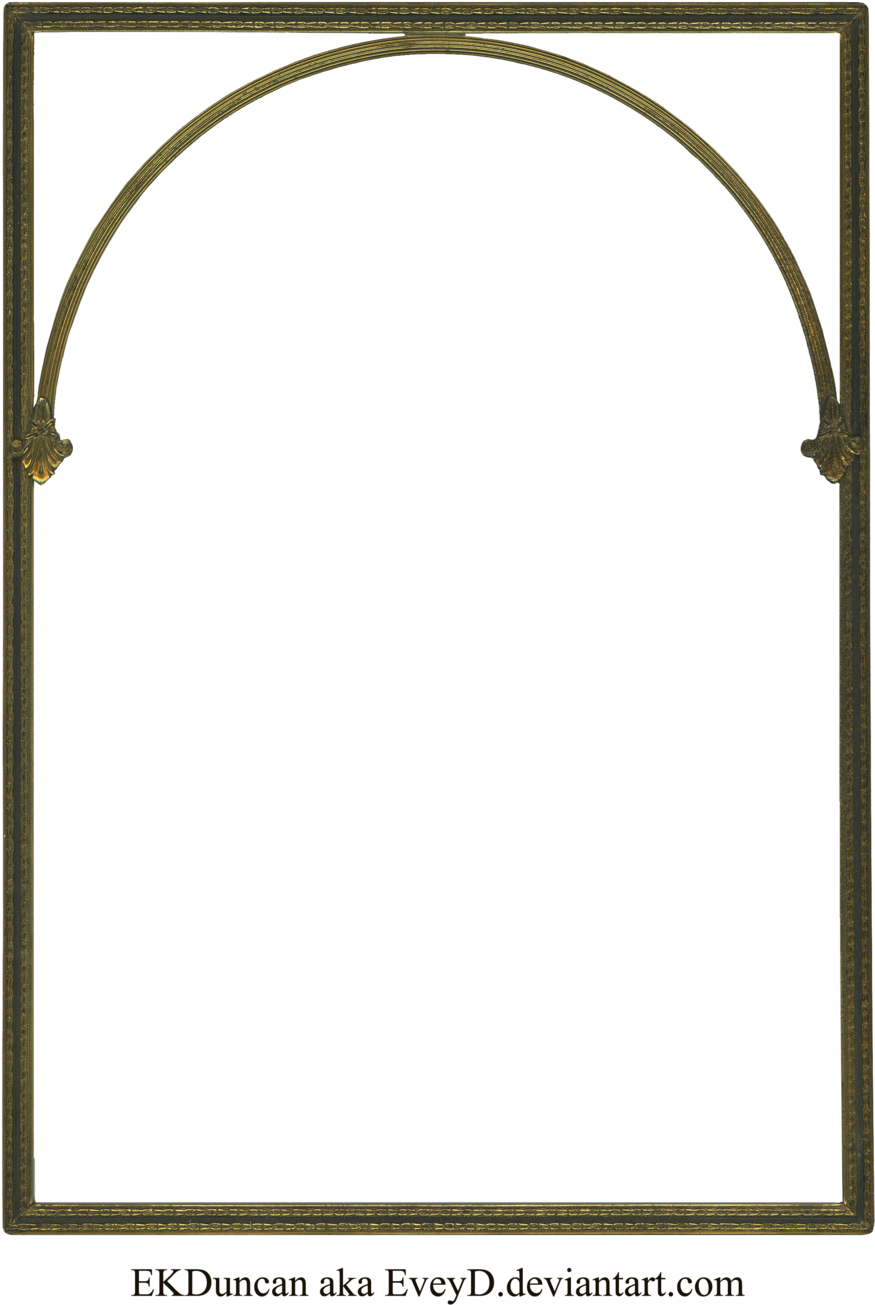 Antique Gold Vintage Frame 2 By Ekduncan By Eveyd - Picture Frame (900x1315)