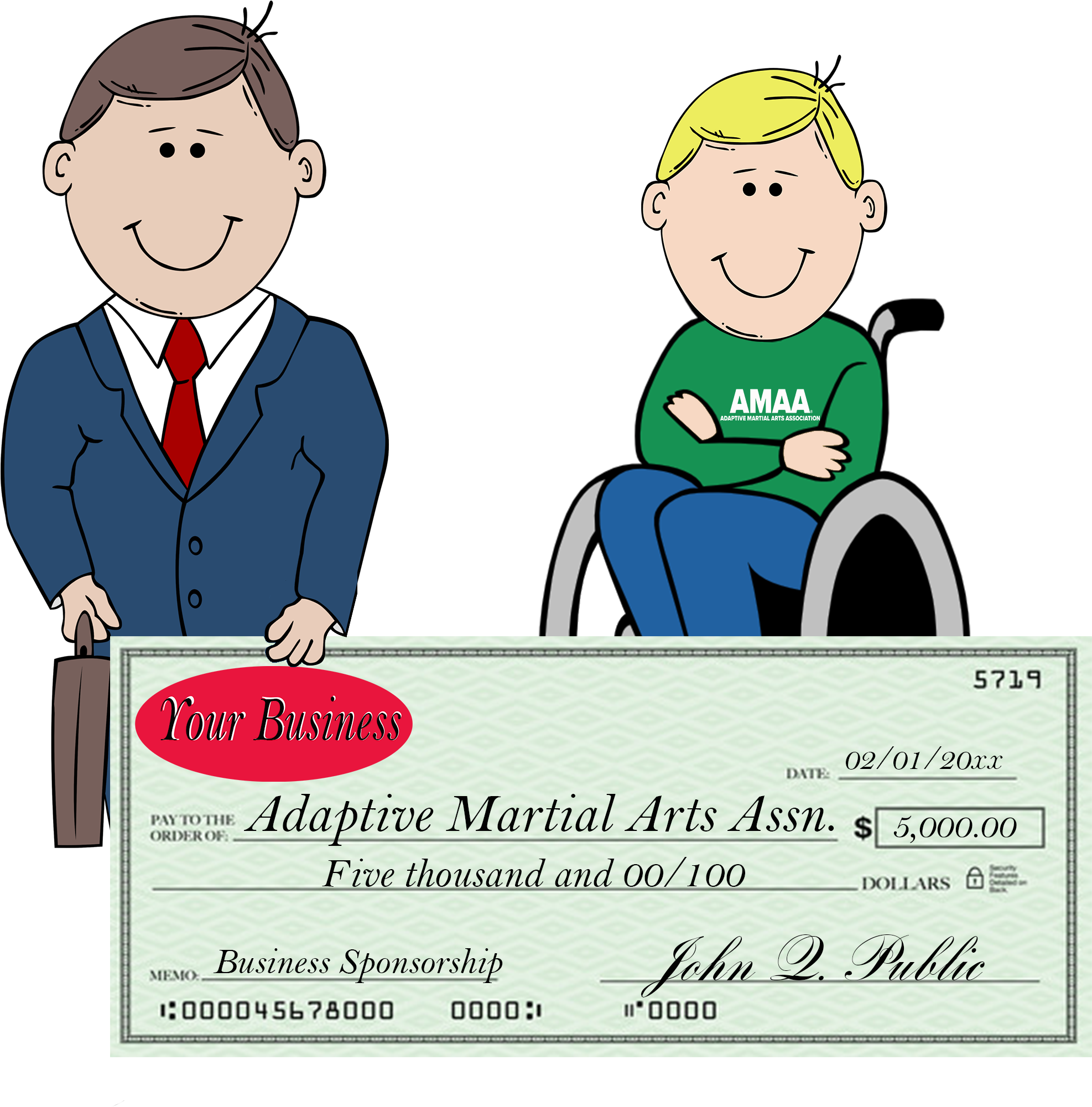 Business Sponsors - Cartoon Man In Suit (2000x2000)