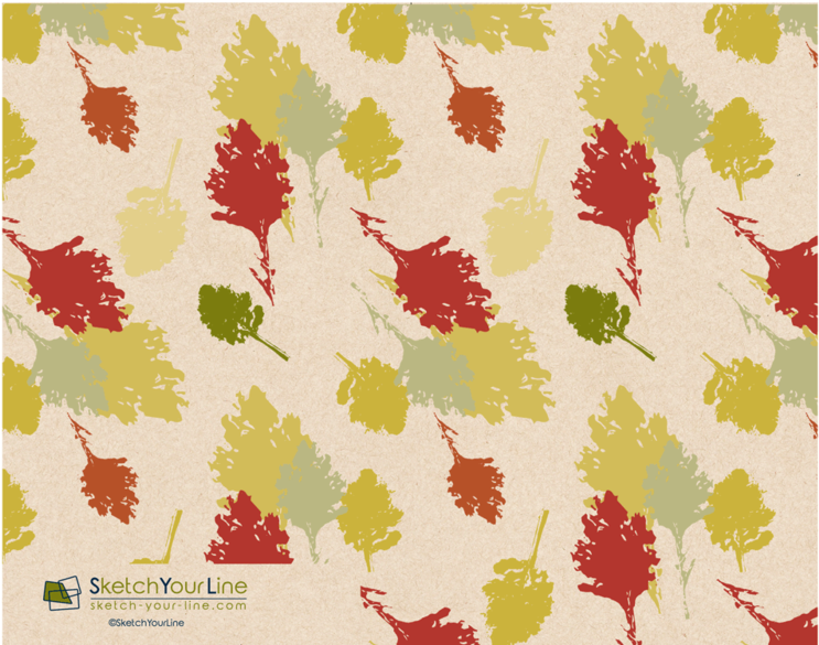 Leaves Pattern Rectangular Greeting Cards - Art Paper (800x800)