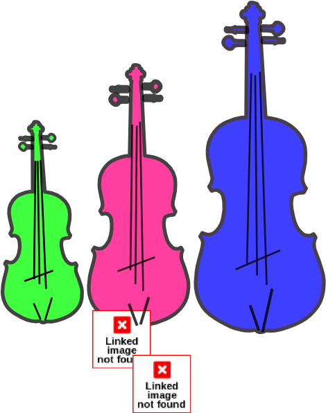 Colorful Violins Clip Art At Clker - Violin Infinity (486x595)