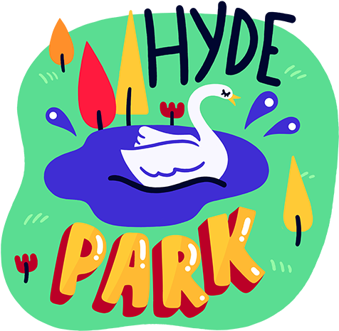 Marylou Faure's London Geostickers For Instagram - Hyde Park London Clip Art (480x474)