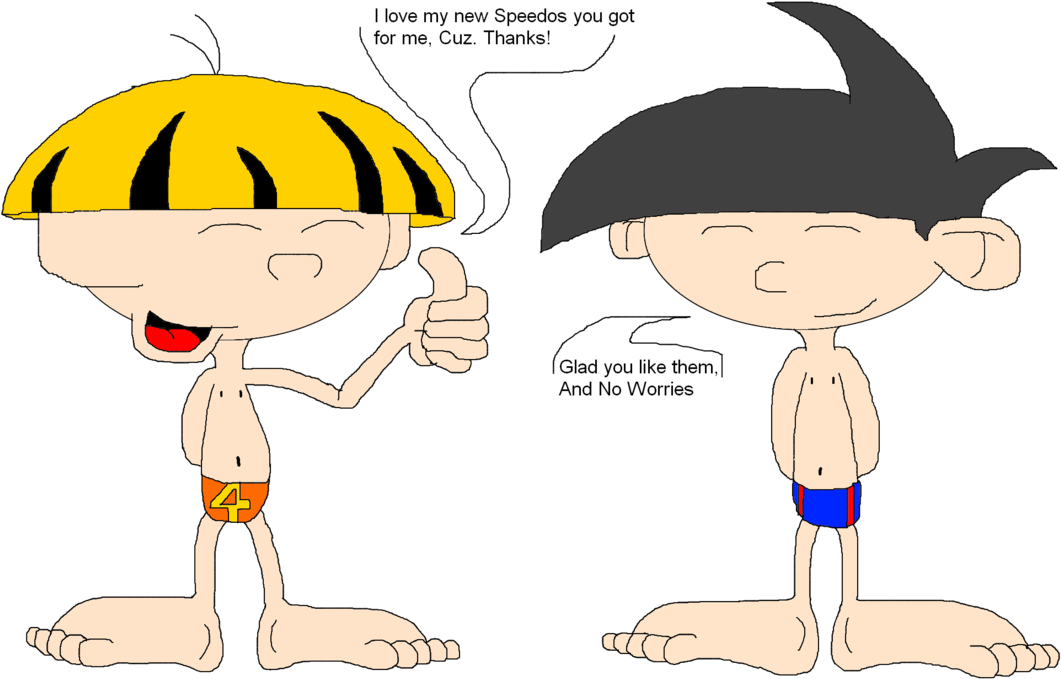 Gift Art Aussie Boys In Speedos By Shiftythedingoman - Cartoon (1109x720)