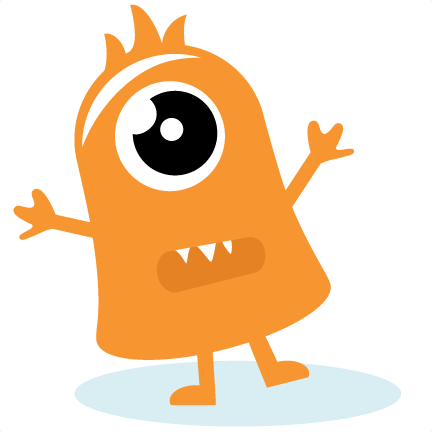 Little Monster Svg File Clipart - Cute Monster No Background (432x432)