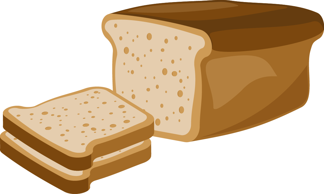 Toast Rye Bread Breakfast White Bread - Bread Vector (1110x666)