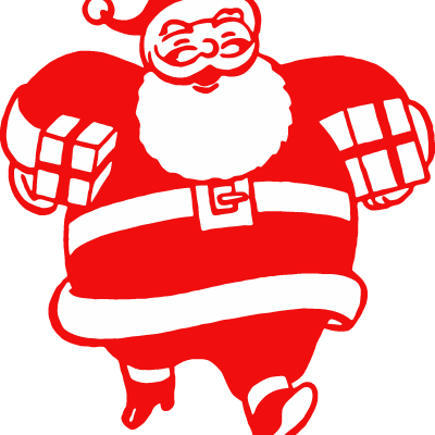 Image Santa Holidays Gift - Happy Birthday Christmas Eve Baby (400x400)