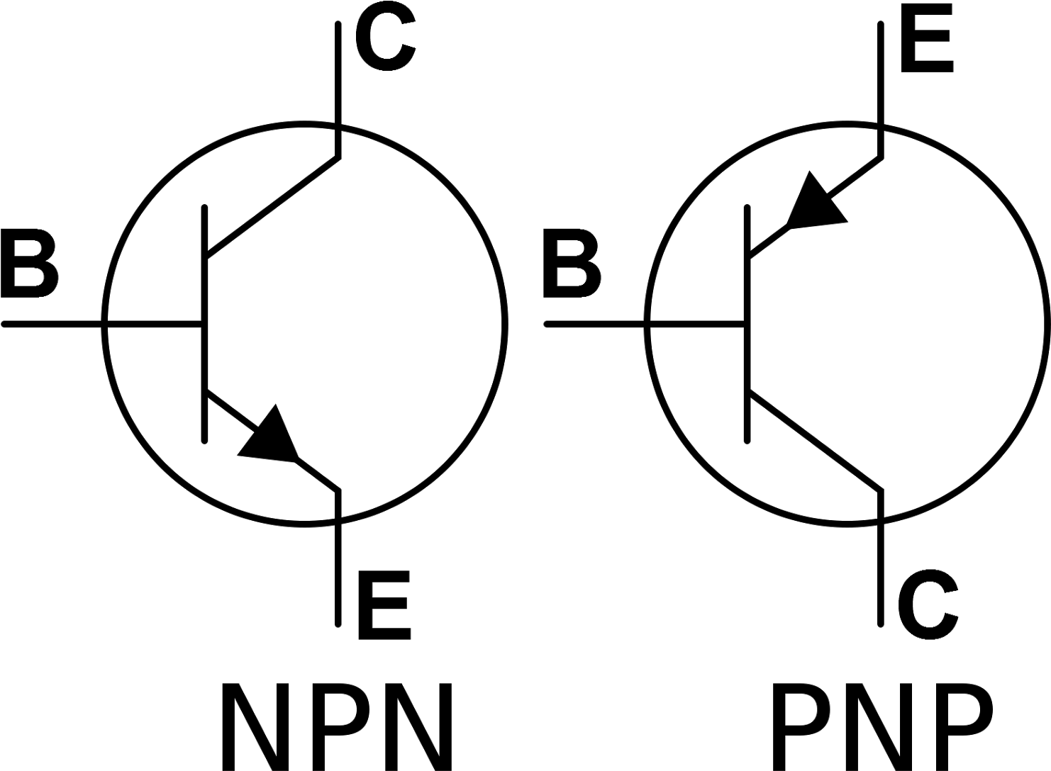Download Now - Npn And Pnp Transistor Symbol (1600x1129)
