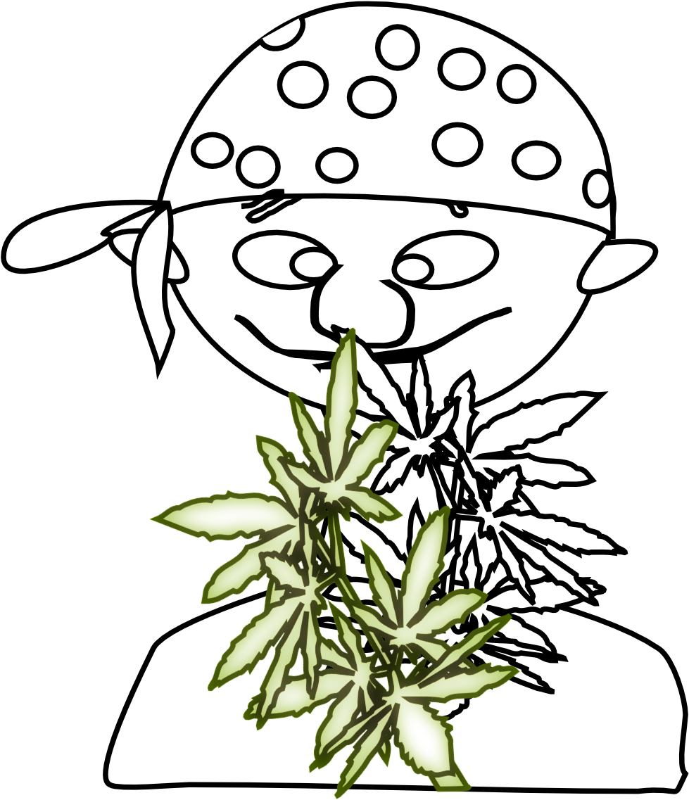 Herb Botanist Mj Black White Line Art 999px 417 - Coloring Book (999x1160)