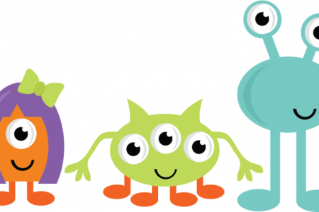 Monster Clipart Teacher - Halloween Monster Clipart (450x300)