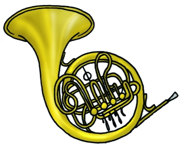 French Horn - Instrumente Van Simfonie Orkes (389x356)