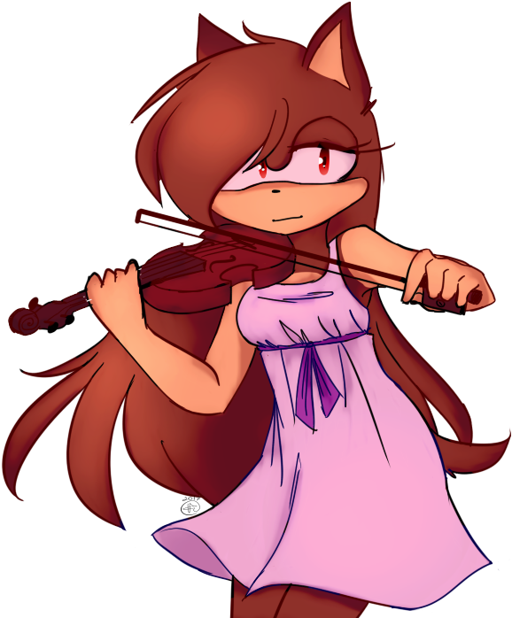 Viku Tocando El Violin By Vikitoria150 - Cartoon (693x720)
