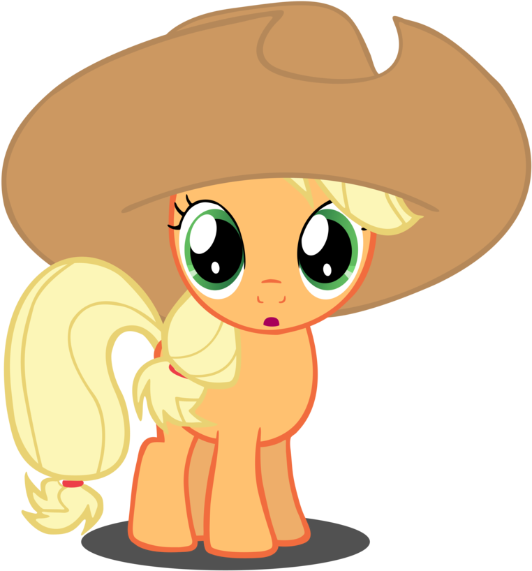 Apple Family Tree Mlp Download - Mlp Filly Applejack Hat Base (894x894)