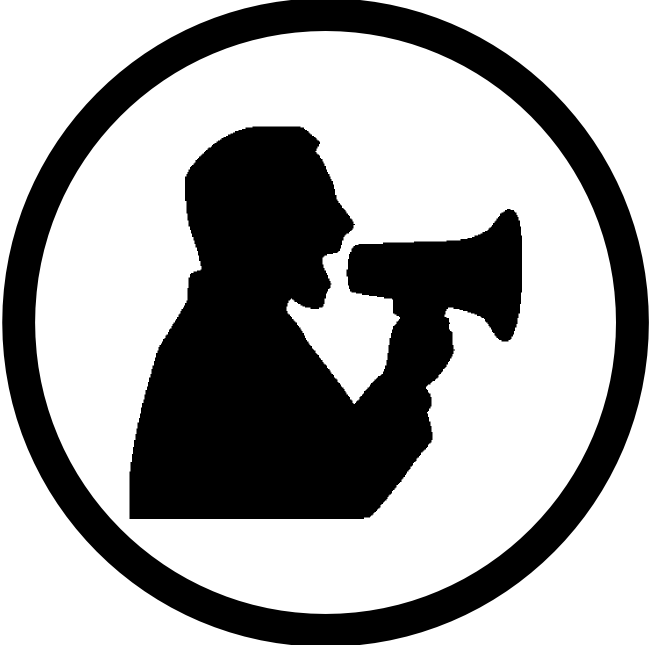 Right Click Image - Megaphone (651x645)