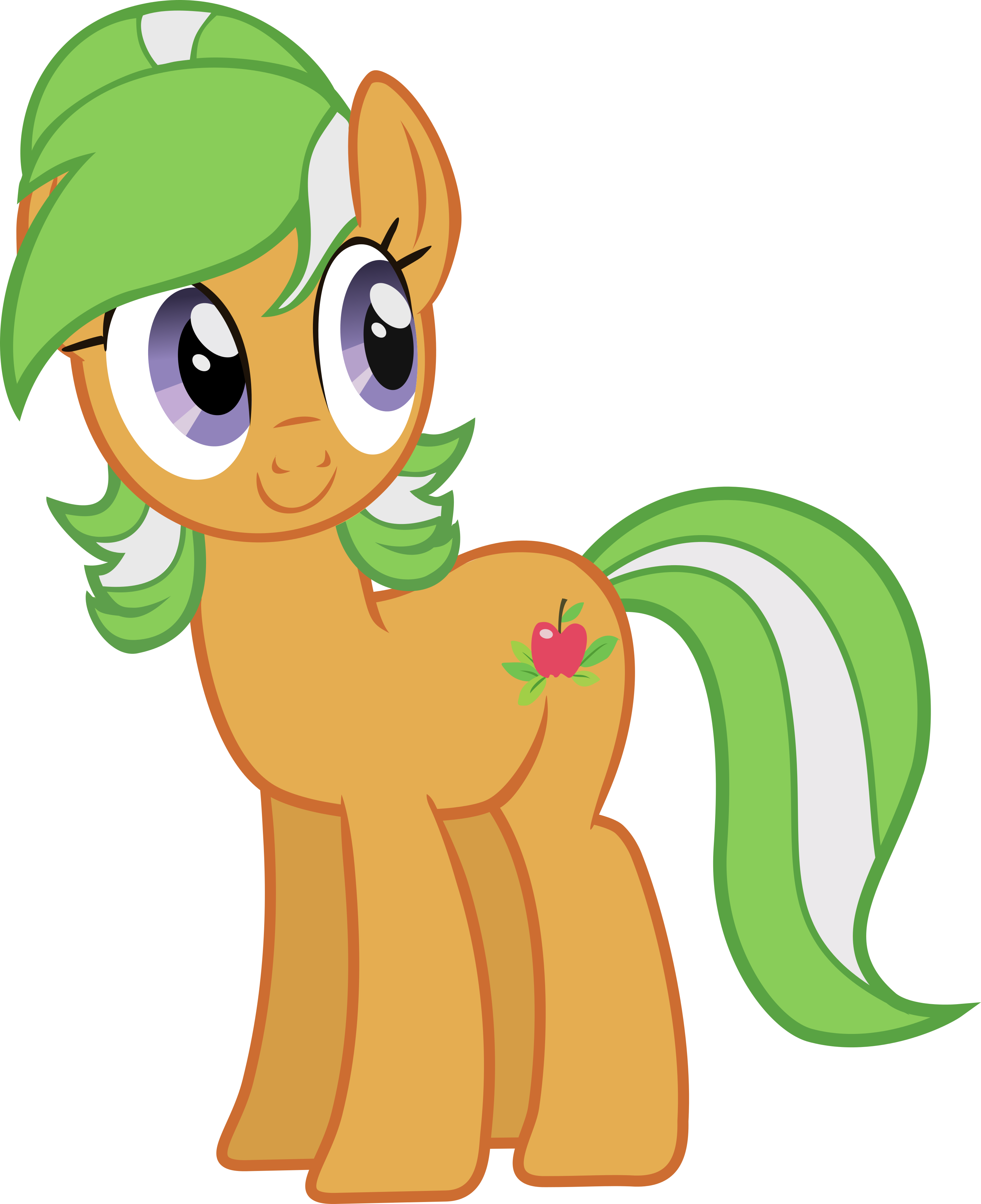 Apple Leaves With Legs By Sarxis On Deviantart - My Little Pony Apple Leaves (3000x3681)