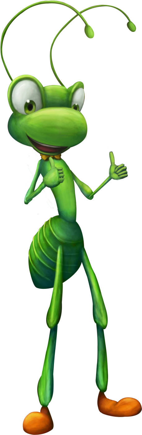 Max The Ant Violinist - Cartoon (1223x1599)