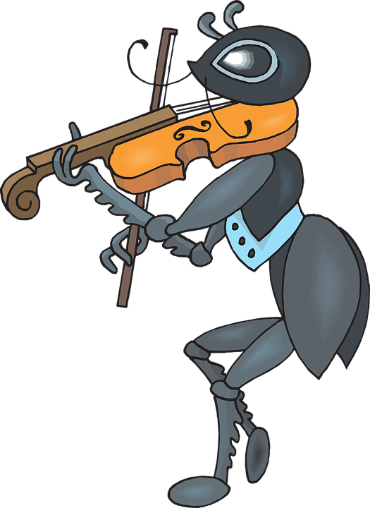 Ant Playing Violin (525x720)