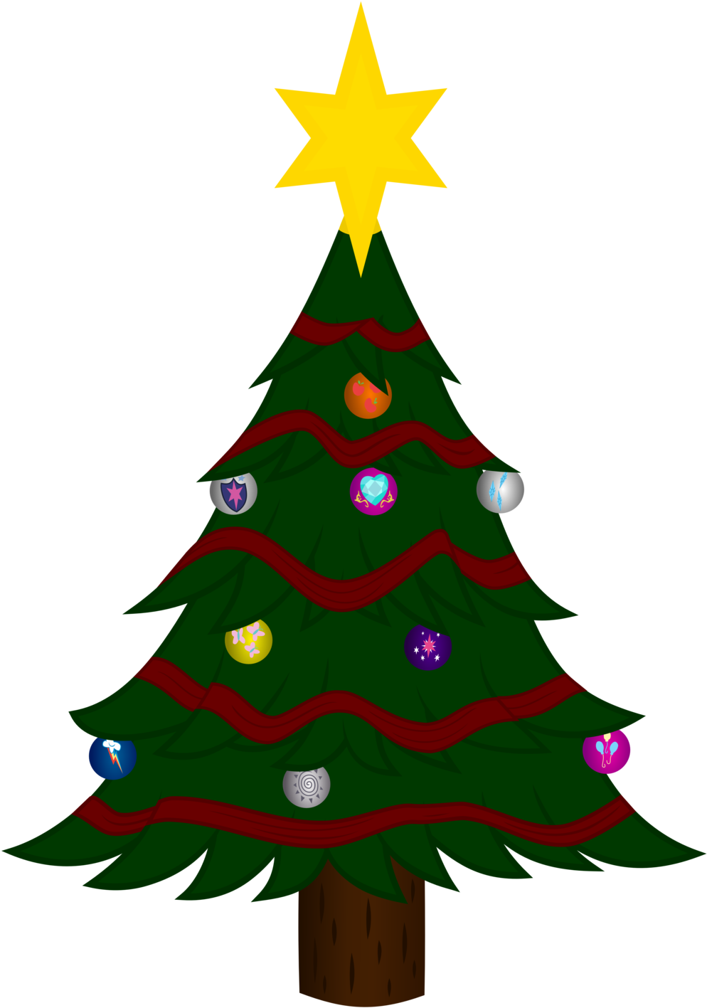 Christmas Tree Mlp - Christmas Tree Cutie Mark (1024x1431)