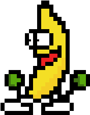 Pixel Clipart Banana - Peanut Butter Jelly Time Gif (400x400)