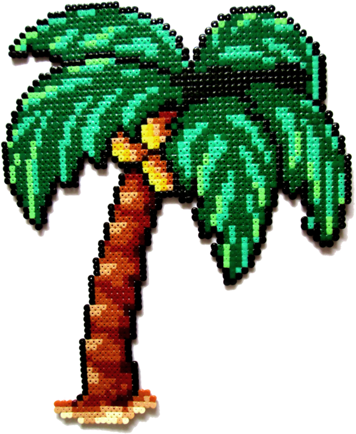 Palm Tree By Aenea-jones On Deviantart - Palm Tree Perler Beads (797x1002)