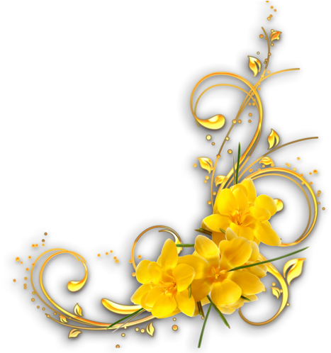 Rose Corner Borders Download - Clipart D Angle Gratuit (500x497)