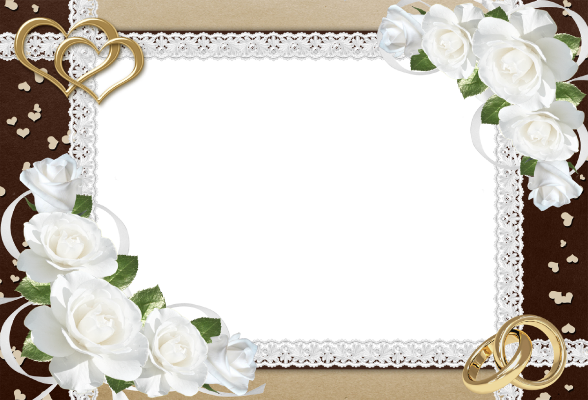 Wedding Invitation Border Designs Png - Wedding Photo Frame Png (1200x817)
