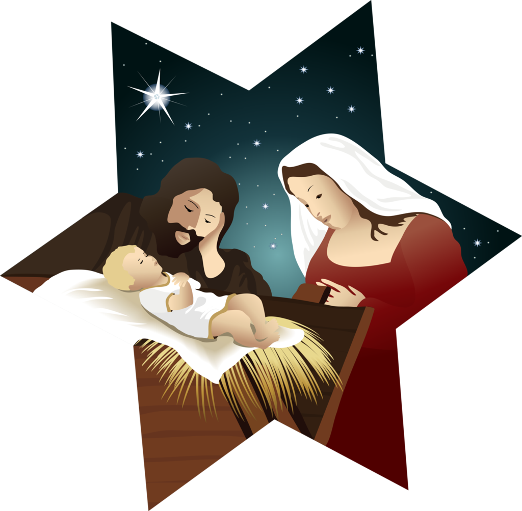 Holy Family And The Birth Of Jesus1 By Samasmsma - Christmas Nativity Vector (1024x1003)
