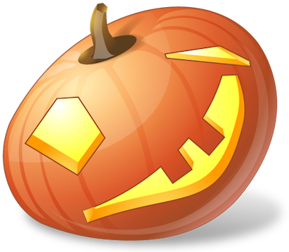 Pumpkin Halloween Emoji Sticker - Halloween (410x410)