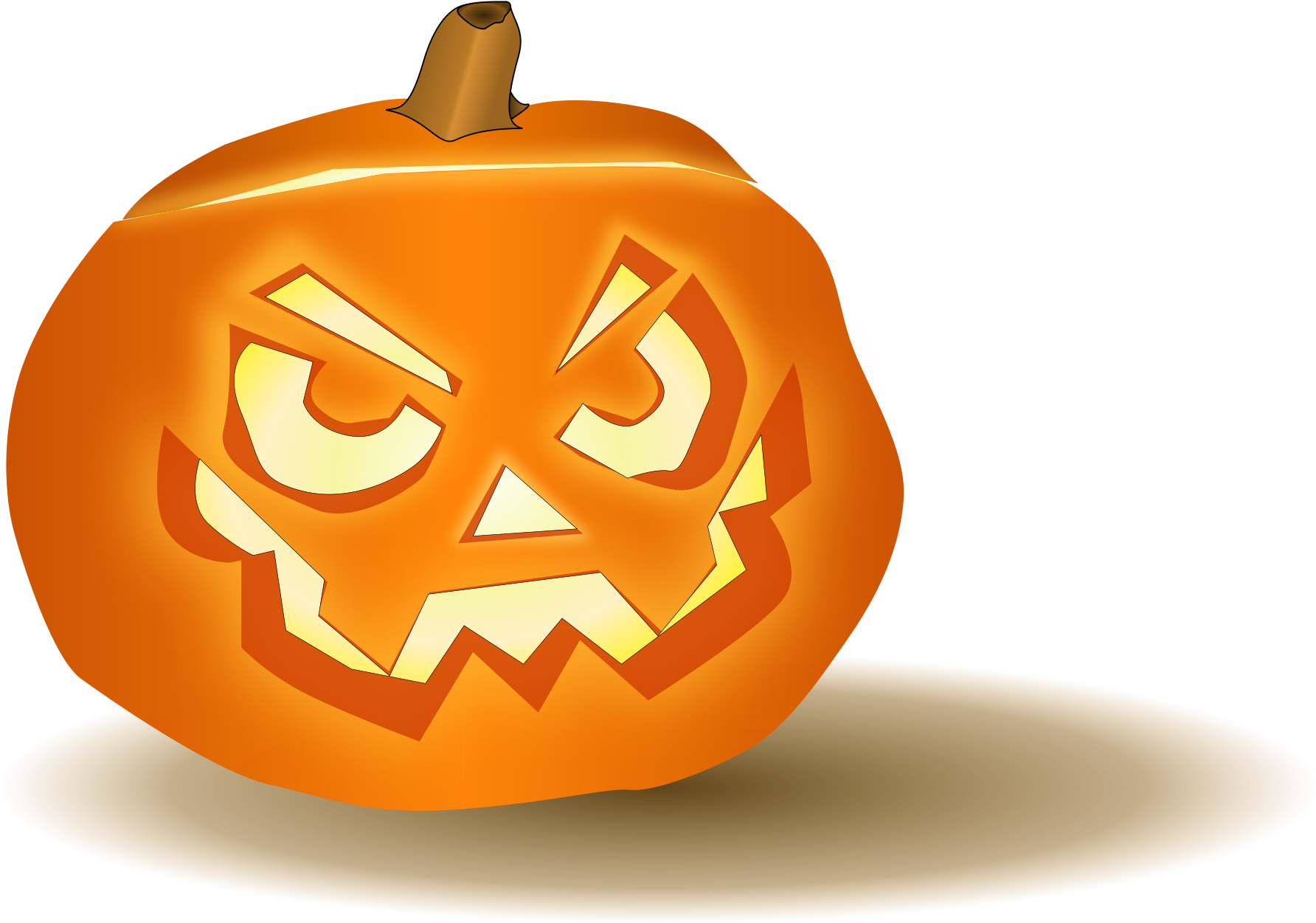 Free Pumpkin Clipart 19, Buy Clip Art - Jack O Lantern Render (2000x1432)