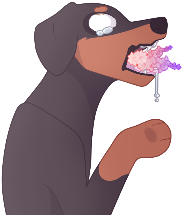 View Collection - Dog Yawns (697x805)