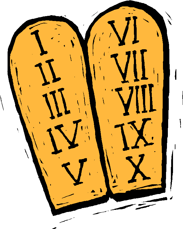 10 Commandments For Writers - Ten Commandments Clipart Png (613x767)