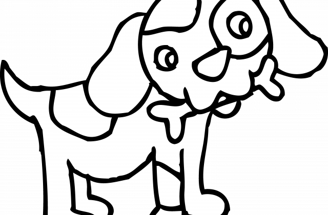 Tag For Dog Black And - Clip Art (640x420)